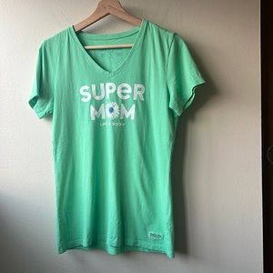 Life is Good Super Mom Tee Size Small
